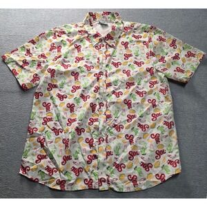 BDA Sol Cerveza Beer Taco Chili Pepper All Over Print Shirt Mens Large